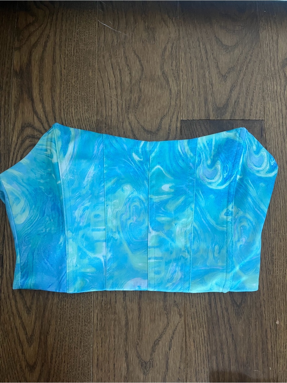 Blue Marble Tube Top Worn Once